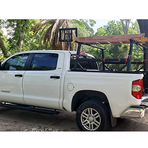 Heavy Duty Truck Bed Rack AdjustableHeight 800LB Universal