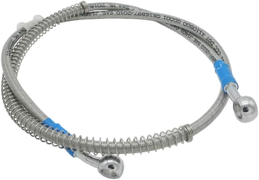 LE LEFOSSI Motorcycle Braided Hydraulic Brake Oil Hose Line Pipe Cable Compatible with ATV Scooter Pit Dirt Bike Enduro Motocross Street Sport Racing Bikes,Stainless Steel,10mm Banjo Ends