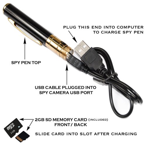 Spy Pen Camera In Pen Mini HD Hidden & Secret Spy Cam Pen Video