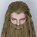 Miss U Hair Men Wig And Beard Long Curly Golden Brown Wig Funny Wigs Halloween Costume Party