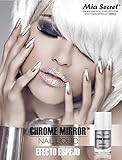 Mia Secret Chrome Mirror Nail Liquid UV Base Top Gel Set Mirror Effect Nail Liquid