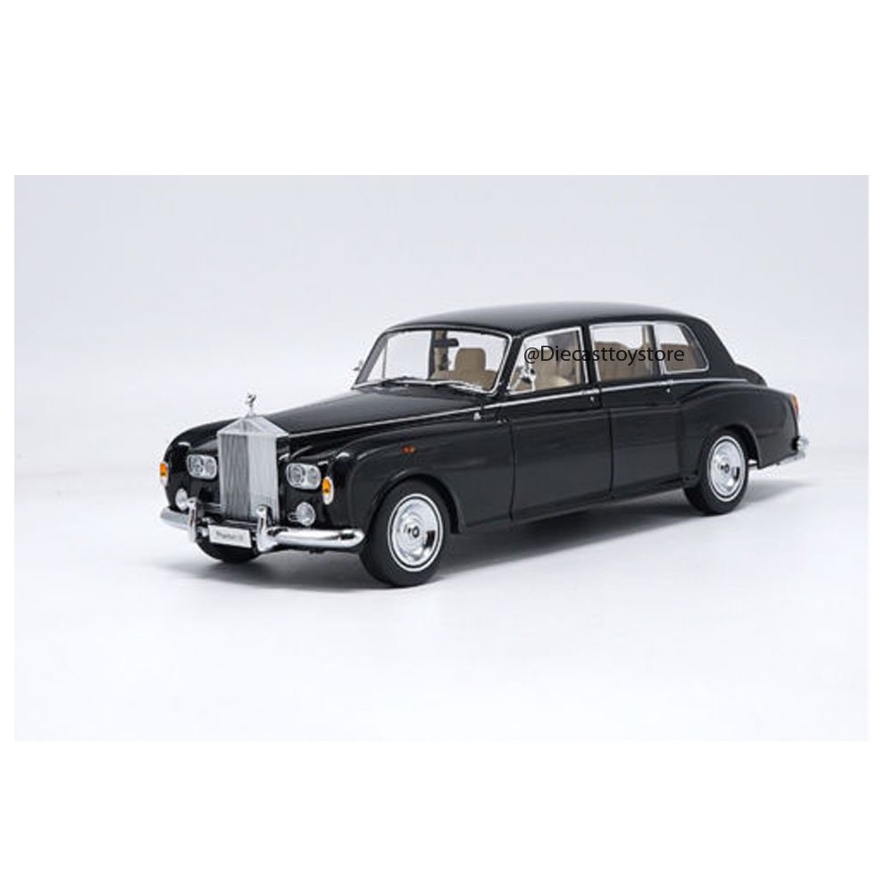 Modèle Réduit Rolls-Royce Phantom 1/18 Kyosho - Édition Allongée, Couleur Noir/argent - Pour Collectionneurs Et Passionnés