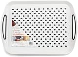 DIVCHI Set of 2 Rectangular Non-Slip Serving Trays with Handles view 3