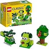 LEGO Classic Creative Green Bricks 11007 Starter Set Building Kit with Bricks and Pieces to Inspire Imaginative Play, New 2020 (60 Pieces)