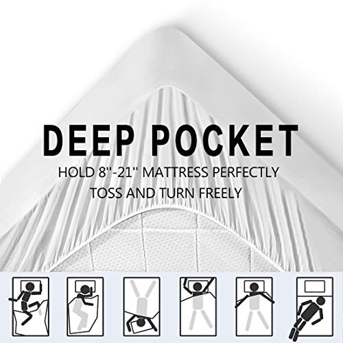 image for Charm heart Mattress Pad Queen Size - Overfilled Cotton Mattress Cover