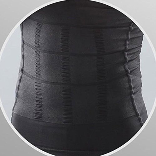 Odoland Men's Body Shaper Slimming Shirt Tummy Vest Thermal Compression