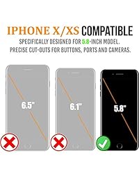 Refreshpower   Carcasa para iPhone X XS, ultra delgada, compatible con auriculares Apple, 4000 mAh, batería
