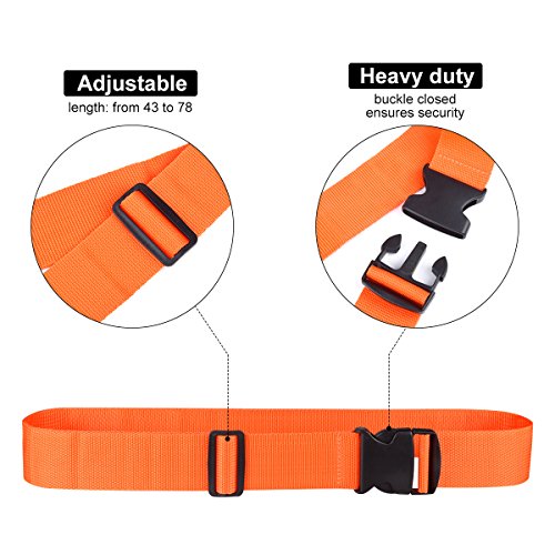 Ovener Luggage Accessories Luggage Straps/Luggage Tags Name ID Card-Orange 2Set