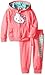 Hello Kitty Little Girls' Toddler 2 Piece Hoodie and Pant Set, Neon Heather Pink, 3T