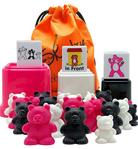 Skoolzy Preschool Learning Toys - Size Matching Counting Bears Cups, Prepositions Dice - Color Sorting Bear Counters Educational Toddler Toys For 3 4 5 6 Year Old Boys, Girls - Ebook Teaching Supplies