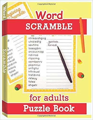 Word Scramble Puzzle Book for Adults: Large Print Word Puzzles for Adults, Jumble Word Puzzle Books, Word Puzzle Game