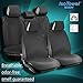 Sojoy Car Seat Covers Set-Full Set Seat Protector Cushions-Universal Fit Four Seasons(Honeycomb Cloth,Black)