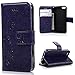 MOLLYCOOCLE iPhone 5 5s Se Wallet Case, Premium PU Leather Flip Folio Wallet Case with Kickstand Credit Card Holder Slim Shockproof TPU Bumper Cover for iPhone 5&5s&SE