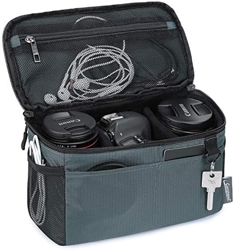 SAMSHOWS Waterproof Shockproof Camera Insert Bag Storage Bag with Sleeve Camera Case