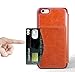 Taken Direct iPhone 6/6S Plus Leather Wallet Case with Cards Slot and Metal Magnetic, Slim Fit and Heavy Duty, Plastic Flip Case/Cover with Rubber Edge, for Women, Men, Boys, Girls, 5.5 Inch Brown