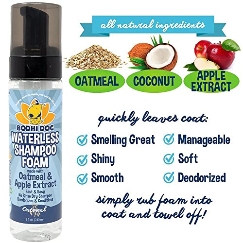 Foaming Dry Pet Shampoo No Rinse Cleaner Natural Waterless Foam