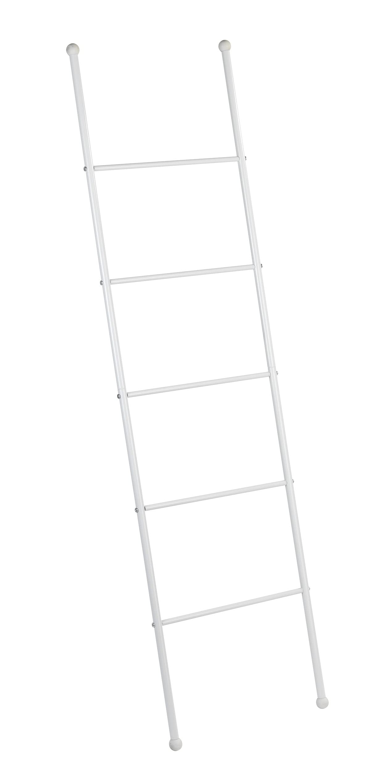 WENKO Viva Towel Ladder - Clothes Rack, Steel, 43 x 156.5 x 3.5 cm, White