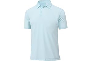 EEQ Polo Shirts for Boys Golf Polo Shirt Short Sleeve Boys Performance Polo Dry Fit Stretch Collared UPF50+ Kids Golf Shirts