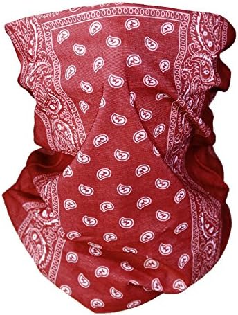 Upparel Automotive Gear Balaclavas Seamless Face Mask Bandanas (One Size, Red)