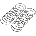 bayite Stainless Steel Wire Keychains 2mm Cable Key Rings Luggage Loops Tag Keepers Heavy Duty Pack of 20 (Cable Length: 6 inches)
