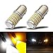 iBrightstar Newest Super Bright 1157 2057 2357 7528 BAY15D P21/5W Switchback LED Bulbs with Projector Replacement for Daytime Running Lights / DRL and Turn Signal Lights,White/Amber