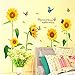 docooler Sunshine Sunflower Butterfly Dancing in Summer Beautiful Removable Wall Stickers DIY Kid's Child Room Decor Decal LM858 (90 60cm )
