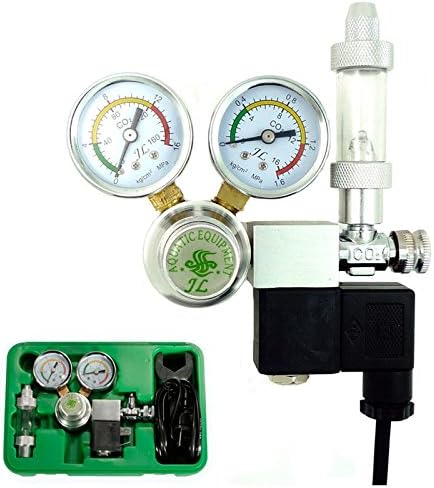 meizhouer New Arrival Co2 Equipment Regulator Magnetic Solenoid Two Gauge Bubble Counter DICI Planted Aquarium