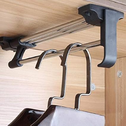 Home 500mm 19 7 Pull Out Closet Valet Rod Adjustable Wardrobe