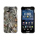 Slim Light Weight 2 piece Snap On Non-Slip Matte Hard Shell Design Rubber Coated Rubberized Case Cover With Premium Protection For Kyocera Hydro Elite C6750 - Autumn Camouflage - Black - Retail Packaging