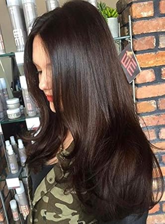 Amazon Com Hetto 18 Inch Medium Length Tape In Brown Hair