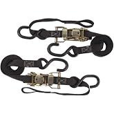 Rider Cargo Ratchet/Soft Loop Tie Downs Black