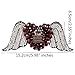 1piece Heart W Embroidery DIY Design Beading Patches Applique Sew on Badge Garment Decorated Sewing Supplies TH601