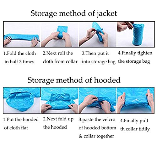 FISOUL Women's Lightweight Jacket Packable Running Windbreaker Active Outdoor Hooded Waterproof Raincoat S-XXL(Blue,X-Large)