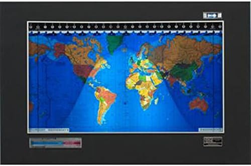 Geochron Kilburg Luxury World Clock With Lithograph Map