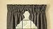 Park Designs Sturbridge Gathered Swag, 72 x 36, Black