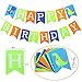 Jblcc Dinosaur Party Supplies Decorations - Dinosaur Happy Birthday Banner, Dinosaur Felt Garland,Tissue pom pom flowers,Dinosaur theme latex Balloons for Child Birthday Party Decorations