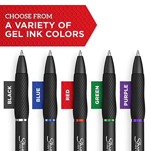Sharpie SGel, Gel Pens, Medium Point (0.7mm), Purple Gel Ink Pens, 12