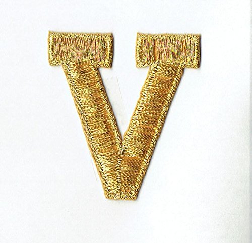 Alphabet Letter - V - Color Gold - 2