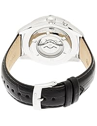 Seiko De los hombres Kinetic srn049-p1 Cuero Negro Reloj