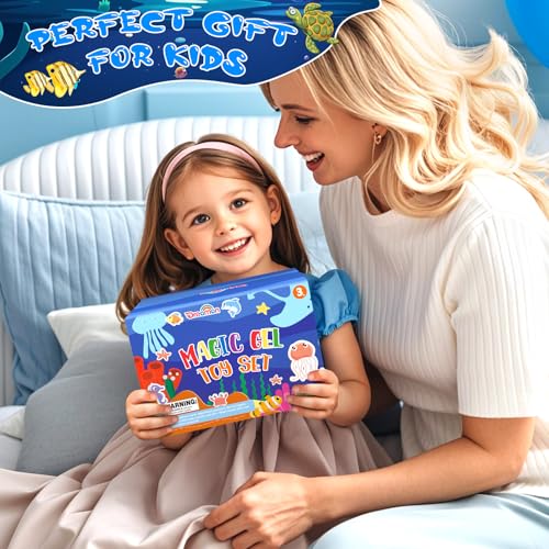 Dreamon Magic Water Gel Toy Kit, DIY 3D Magic Water Gel Toy, Aqua Gelz Set with 22 Colours & 16 Shapes, Creative Toy Gift for Children from 3+, Boys and Girls