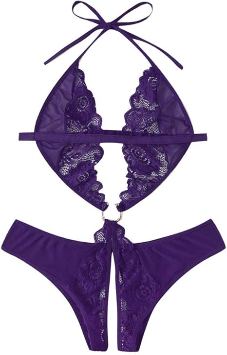 Amazon Co Jp Henssaopp 女性のレースの深いvネックのセクシーなランジェリーボディースーツワンピースガーメント下着 ベビードール コスチューム ランジェリー ブラジャー 下着 レディース レース セクシー ナイトウェア 大きいサイズ 勝負下着 Sexy 衣装 あす楽 過激