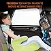 Eco Leather Car Backseat Organizer - Kick Mat - Car Back Seat Organizer for Kids - iPad Tablet Holder - Car Toy Storage for Baby - Black Kick Mats - Seat Protector for Infant - Behind the Seat Cover