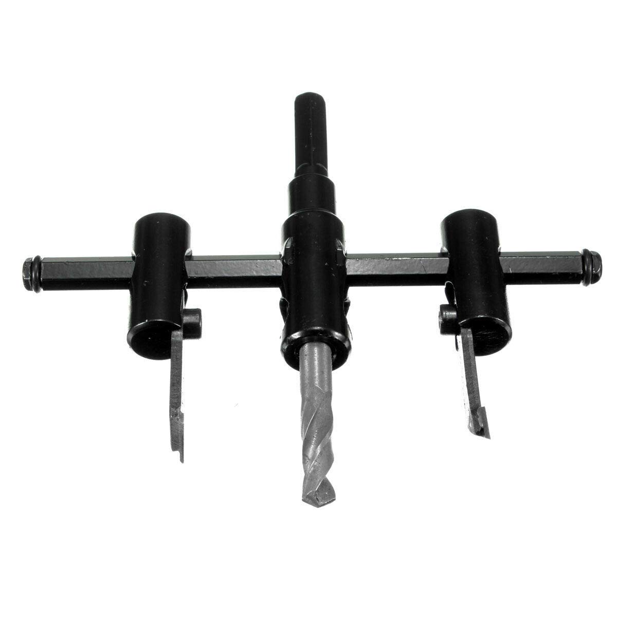Circle Hole Cutter Adjustable Hole Saw Drill Bit Round Cutting for Woodworking 30-120mm