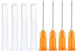 100 Pack 25Ga 1Inch Dispensing Needle Luer Lock Syringe Needle