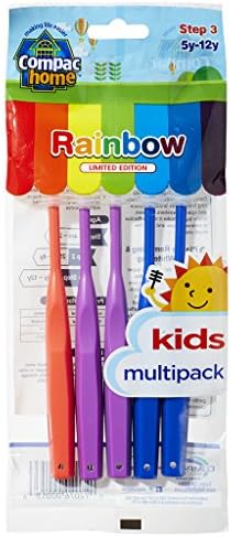 Super Value Pack 5ct BPA Free Kids Toothbrushes Step 3 for Ages 5-12 Years