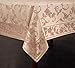 Benson Mills Harmony Scroll Tablecloth (60 X 120 Rectangular, Blush)