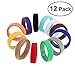 Pixnor 12 Colors Adjustable Puppy ID Bands Collars