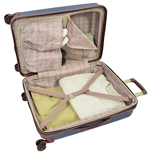 London Fog Brentwood Hardside Luggage with Spinner Wheels, Navy, 3Piece Set (20/24/28) Pricepulse