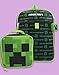 Minecraft Creeper 5 Piece Backpack Set Lunch Box Water, Green, Size Onesize