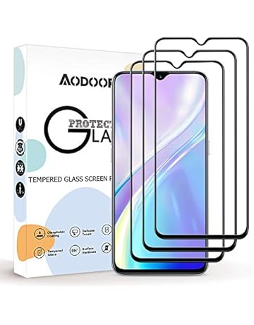 Aodoor Protector Pantalla Realme X2, [3 Pack] [9H Dureza] Cristal Templado, [Resistente a Arañazos] Vidrio Templado Screen Protector para Realme X2